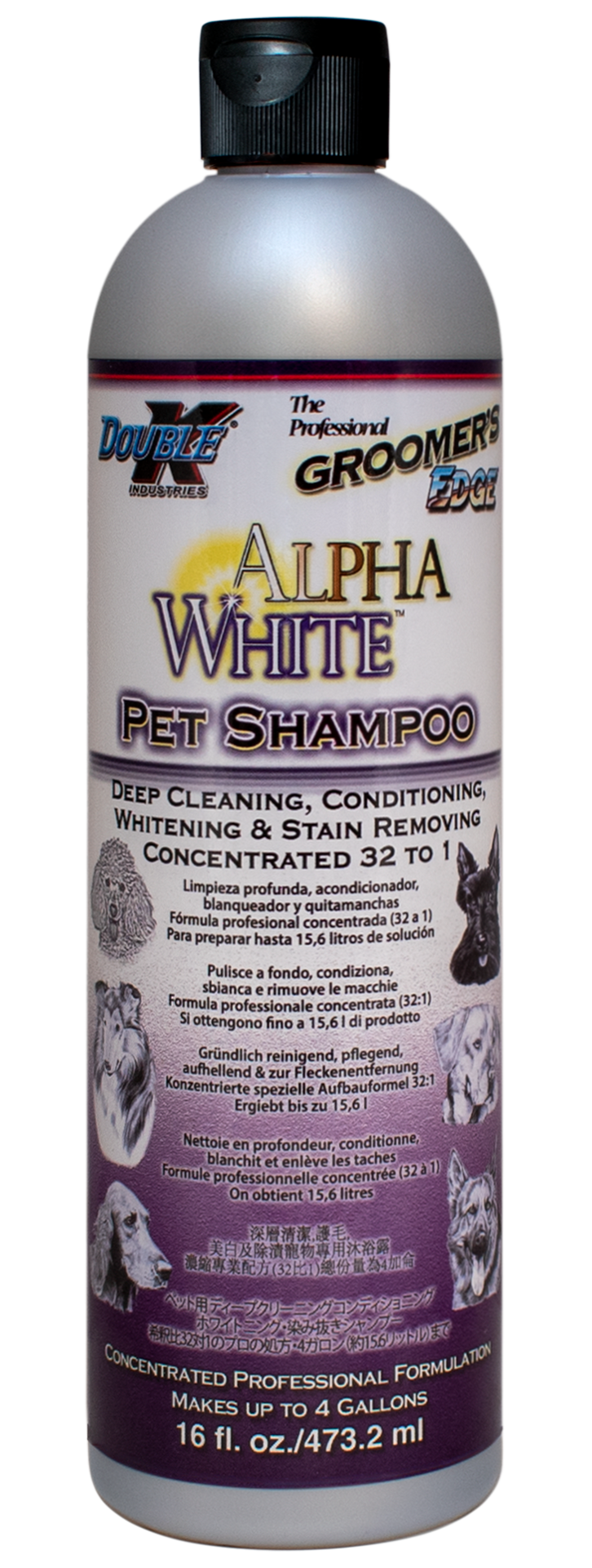 alpha white dog shampoo